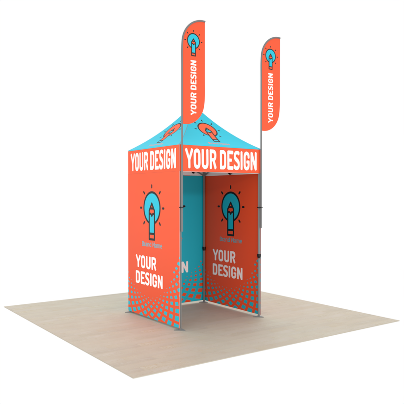 5x5 custom printed canopy tent