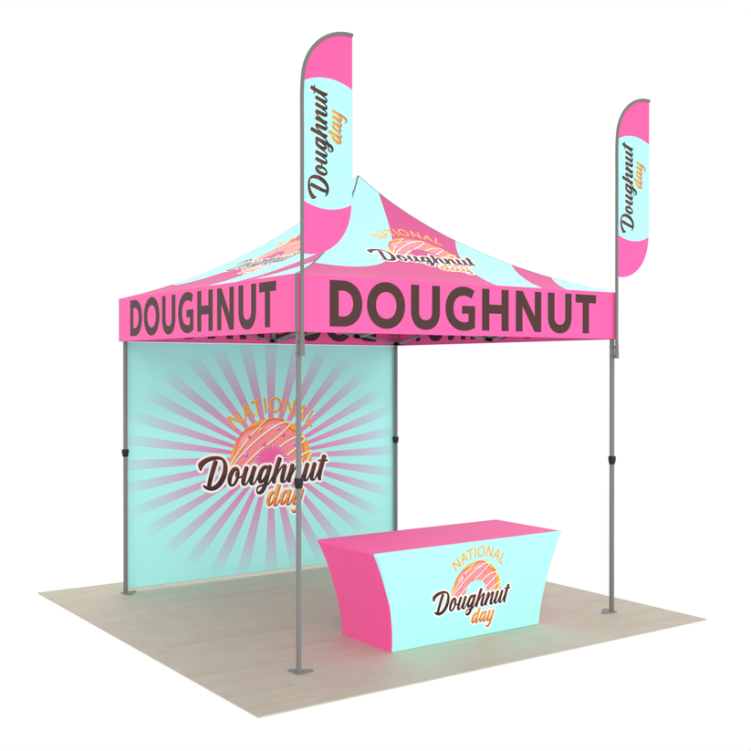 Custom Canopy Tent for Doughnut Shop