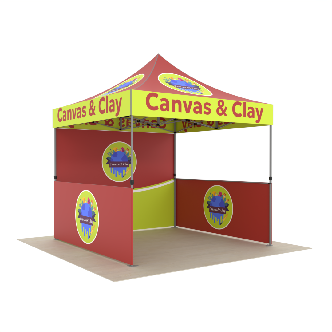 Custom Printed Canopy Tent for Art Show